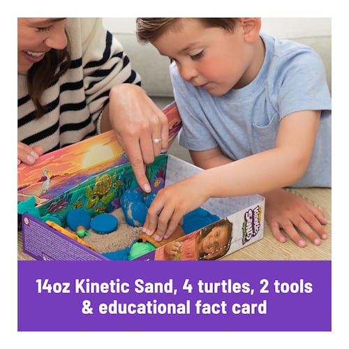 Kit Arena Moldeable Kinetic Sand Project Planet Playa de las Tortugas