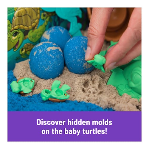 Kit Arena Moldeable Kinetic Sand Project Planet Playa de las Tortugas