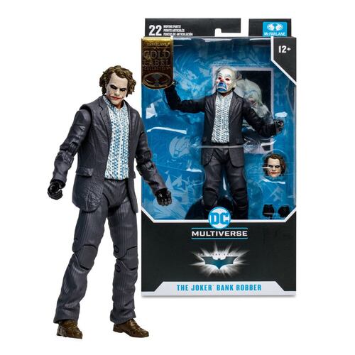 Figura de colección 7" The Joker. The Dark Knight. Variante Robo de Banco (Gold Label)