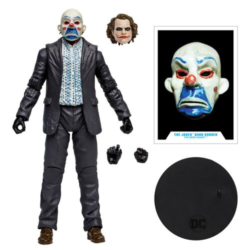 Figura de colección 7" The Joker. The Dark Knight. Variante Robo de Banco (Gold Label)