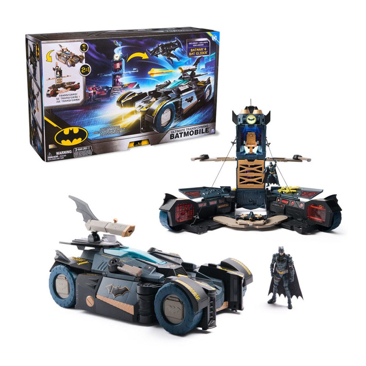 Set de Juego Batimóvil Transformable Batman Bat Gliderr DC