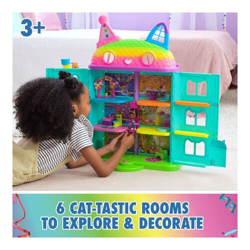 Casa de Muñecas Celebración Temática Arcoíris 60 cm Gabby's Dollhouse