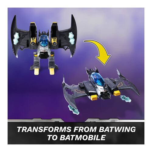 Set de Nave con figuras METAL FORCE Batwing Transformable