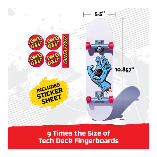 Patineta Handboard Santa Cruz TECH DECK