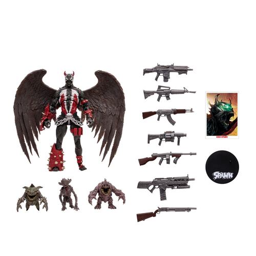 MegaFigura King Spawn con Alas y Minions