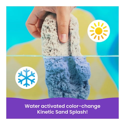 Estuche de Arena Moldeable KINETIC SAND Cambia de Color Incluye Accesorios
