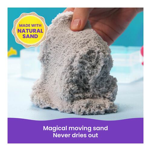 Estuche de Arena Moldeable KINETIC SAND Cambia de Color Incluye Accesorios