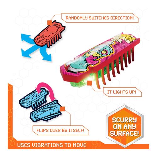 Set 5 Insectos Nano Hex Bots ¡Se Escabulle Sobre Cualquier Superficie!