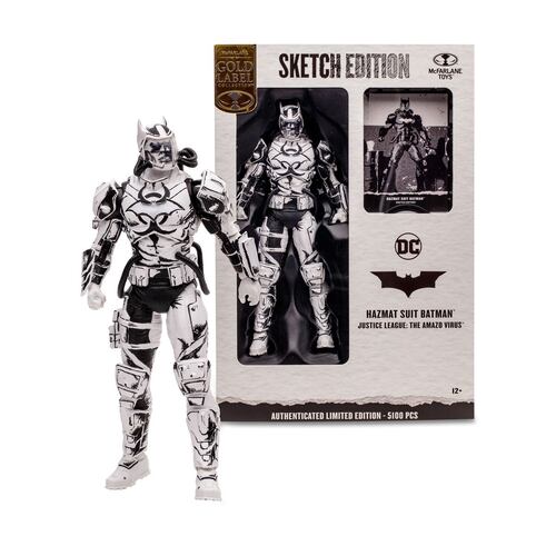 Figura 7" Batman Hazmat Suit (Line Art) (Gold Label)