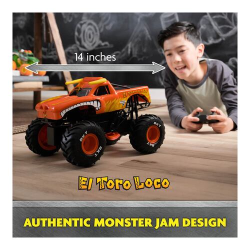 Vehículo de Control Remoto RC 1:15 Toro Loco MONSTER JAM
