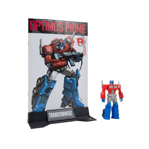 2 Pack Figuras 3" Optimus Prime & Megatron (con cómic)