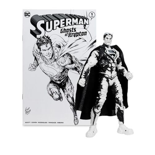 4 Pack Figuras 7" Superman Series (Sketch Edition) (GOLD LABEL) (con cómic)