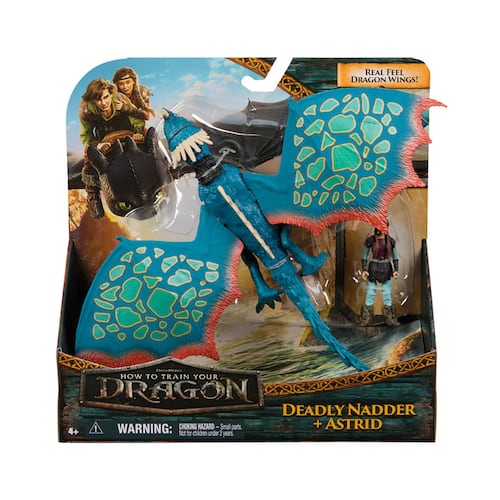 Figura Interactiva Vikingo y Dragón de Película DRAGONES