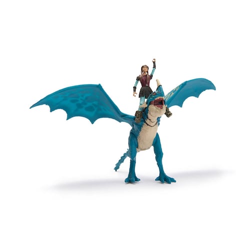 Figura Interactiva Vikingo y Dragón de Película DRAGONES