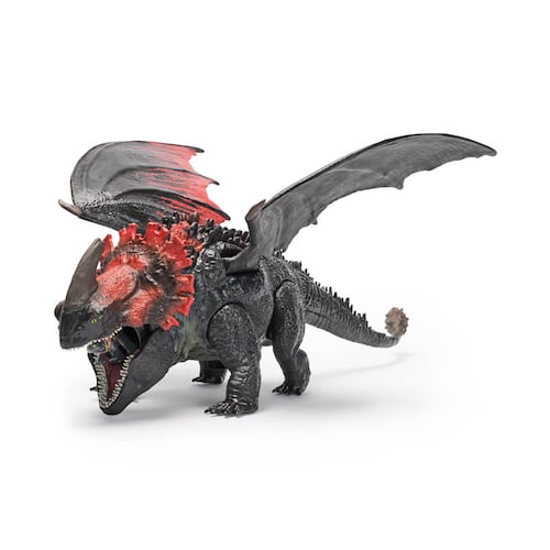 Dragón Red Death Chomping Rampage de 11 Pulgadas con Min Figura de la Película DRAGONES