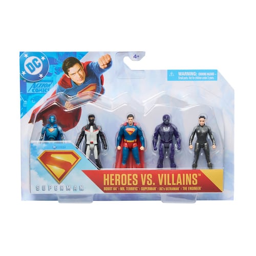 Set de 5 Figuras de la Película Superman de 3 in