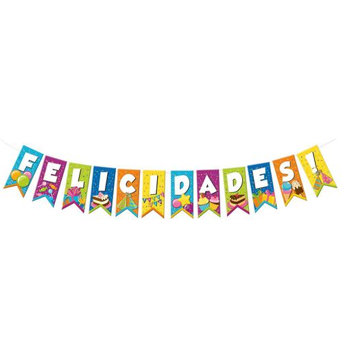 Letrero banderín felicidades
