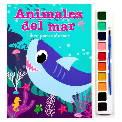 Libro Para Colorear Animales Del Mar