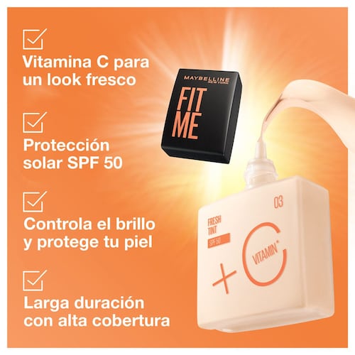 Tinta de Maquillaje Fit Me Fresh Tint SPF50 5.6 As X