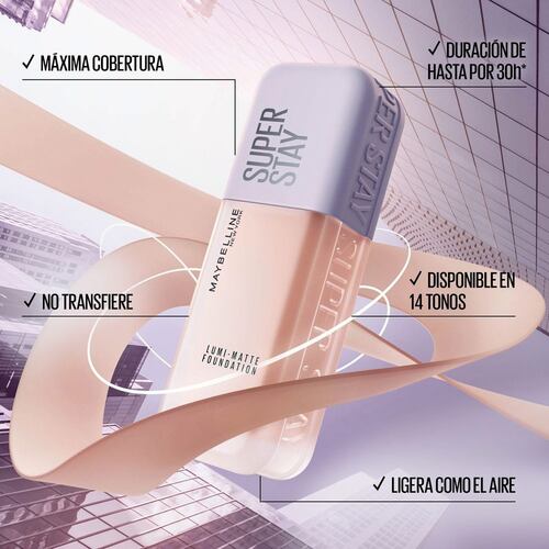 Maybelline Base de Maquillaje Superstay Lumi Matte 136 As X