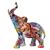 Figura Decorativa Resina Elefante Multicolor