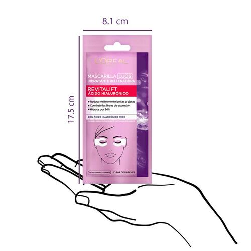 Mascarilla Facial L'Oréal Revitalift Ojos Ácido Hialurónico 6 g