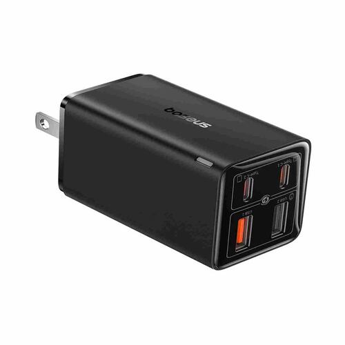 Cargador Baseus 65W Gan 6 Pro Carga Rápida 4 Puertos