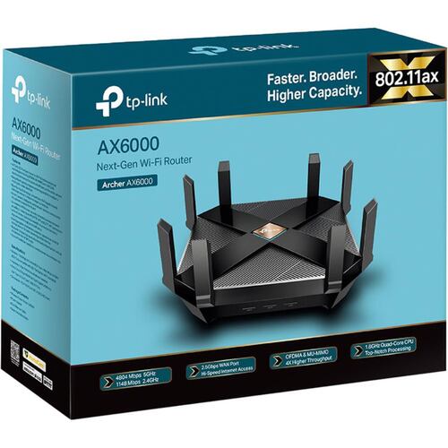 Router TP-Link Archer AX6000 Negro