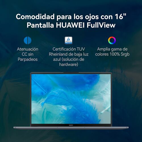 Laptop Huawei 16 Pulgadas MateBook D16 Ci5 12th H 8GB+512GB Win11