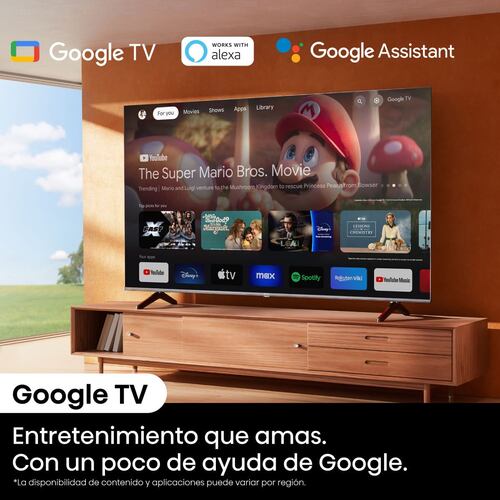 Pantalla Google TV Hisense de 50 Pulgadas 4K 50A6N