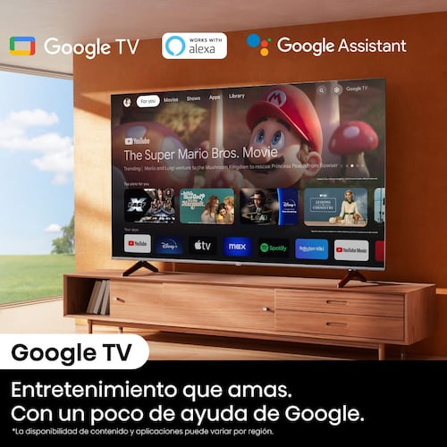 Pantalla Google TV Hisense de 55 Pulgadas 4K 55A6N