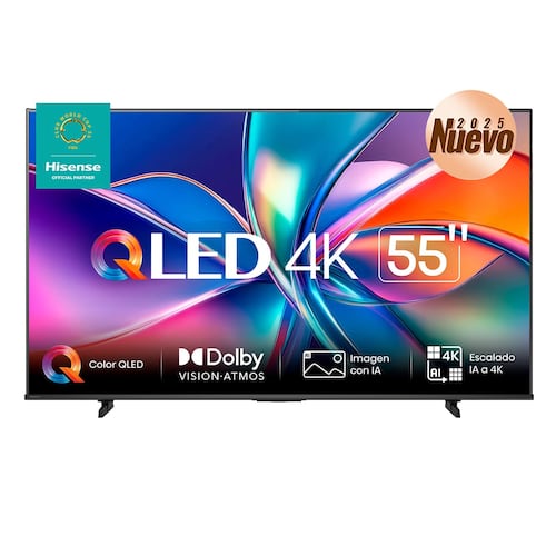 Pantalla Hisense de 55 Pulgadas Qled 4K 55qd6qv