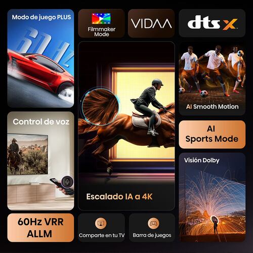 Pantalla Hisense de 65 Pulgadas 4K 65a65nv