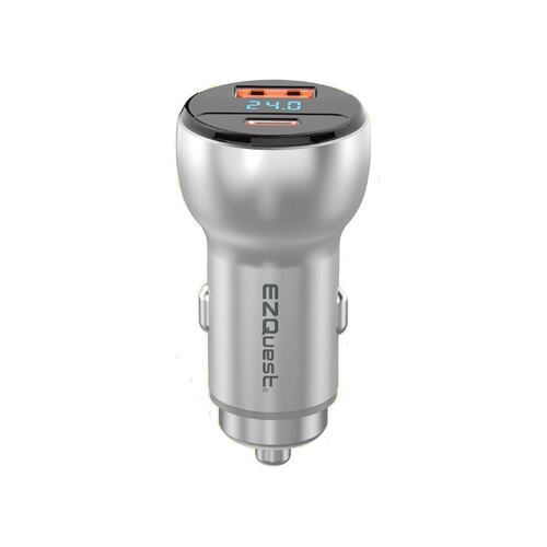 Cargador de Auto Ezquest con Pantalla Dual USB A USB C UltimatePower 66W