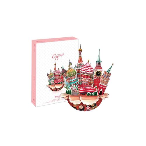 Rompecabezas 3D Cityscape Moscu Cubic Fun