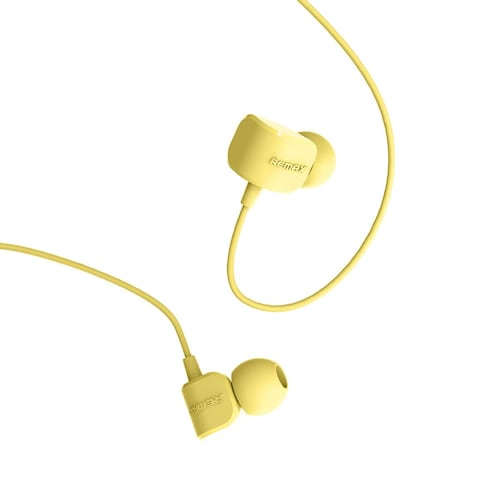 Audífonos alámbricos REMAX rm502 amarillo
