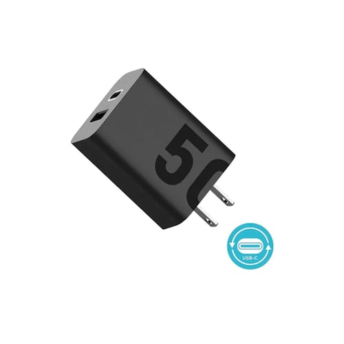 Cargador Motorola USB-A a USB-C 50W con Entrada Dual