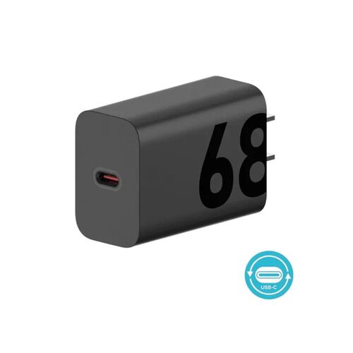 Cargador Motorola USB-C 68W Universal de Carga Rápida