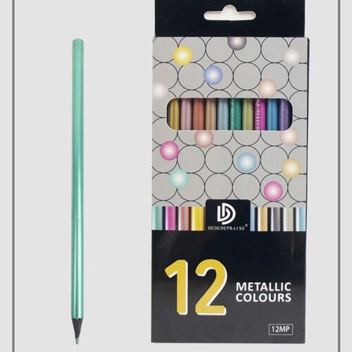 Estuche con 12 Colores Metálicos Jommy