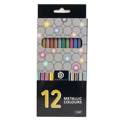 Estuche con 12 Colores Metálicos Jommy