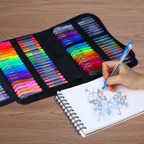 Estuche 120 Plumas de Gel Jommy