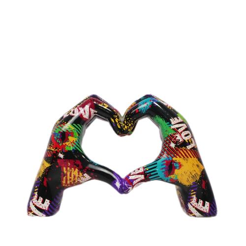 Figura Decorativa JOMMY Silueta de Manos Formando un Corazón