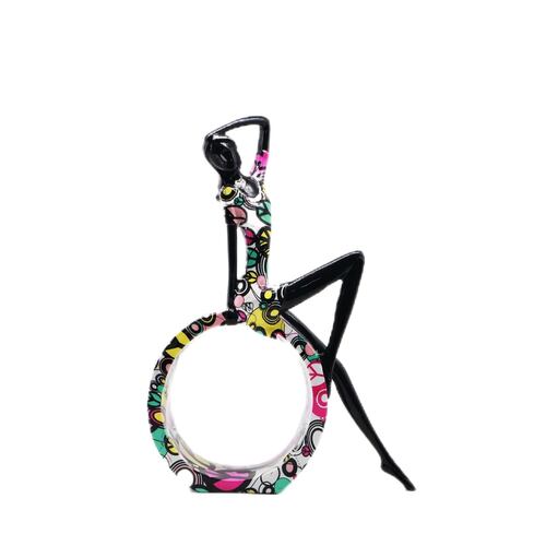 Figura Decorativa JOMMY Silueta de Mujer con Vestido Multicolor