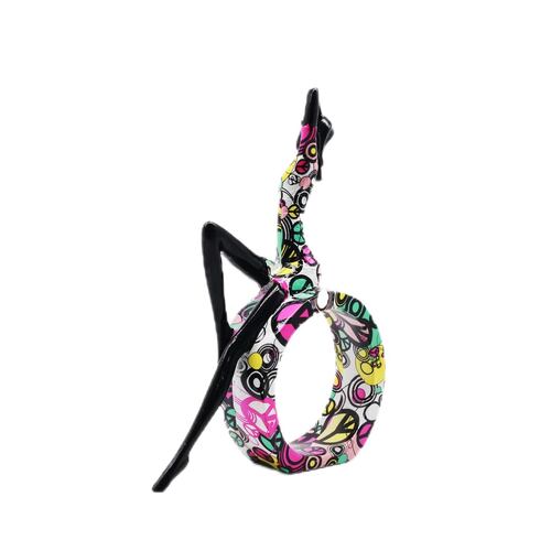 Figura Decorativa JOMMY Silueta de Mujer con Vestido Multicolor