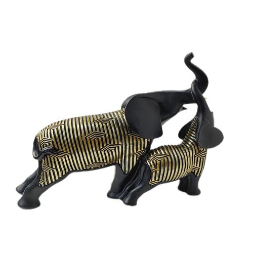 Figura Decorativa JOMMY de Dos Elefantes Jugando