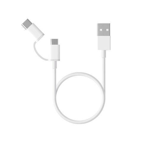 Mi 2 en 1 Usb Cable Xiaomi  Micro usb Tipo C