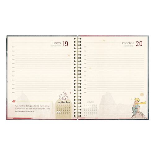 Agenda lpp espiral diaria flor 2023