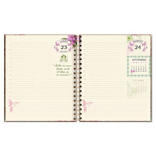 Agenda Premium Paper Frida Kahlo Diaria Espiral 2024