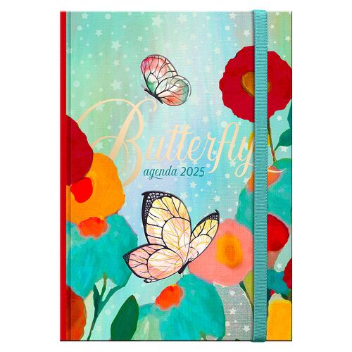 Agenda Butterfly Book 2025 Premium Paper