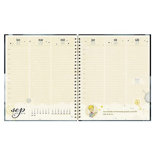 Agenda Semanal El Principio con Espiral 2025 Premium Paper